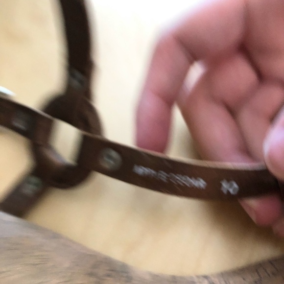 Kenneth Cole Reaction Apple Cedar Leather Wedge Sandals - Y2K Vibe - Picture 8 of 13